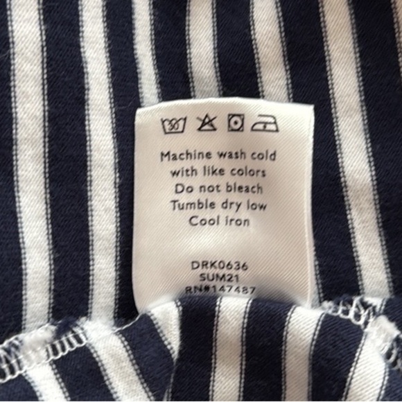 Draper James Tie Waist T-Shirt Dress in Blue
Nautical Stripe. Size Medium. - Picture 14 of 14